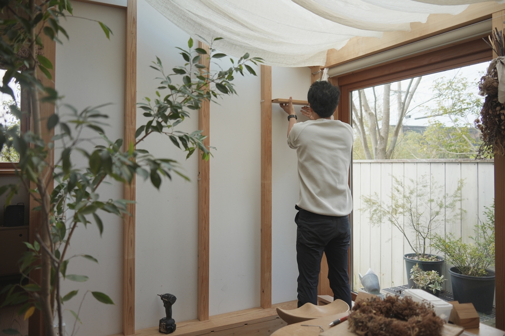 DIYでPLAYWALL増設中