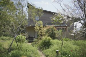 雑草対策と、子ども部屋の見学会